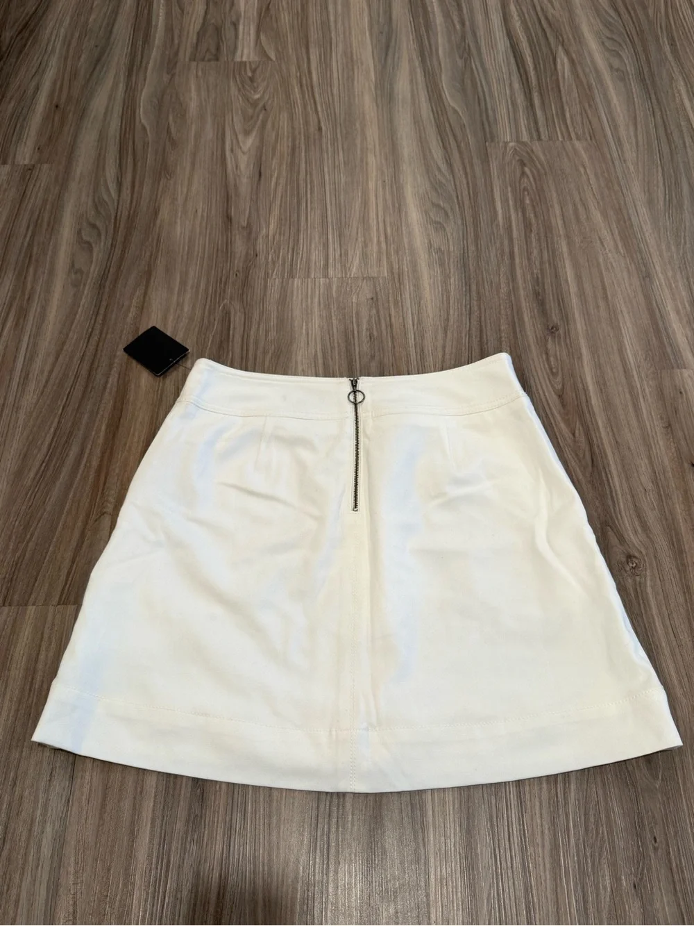NWT Valette Ivory A-Line Mini Skirt - Picture 4 of 9